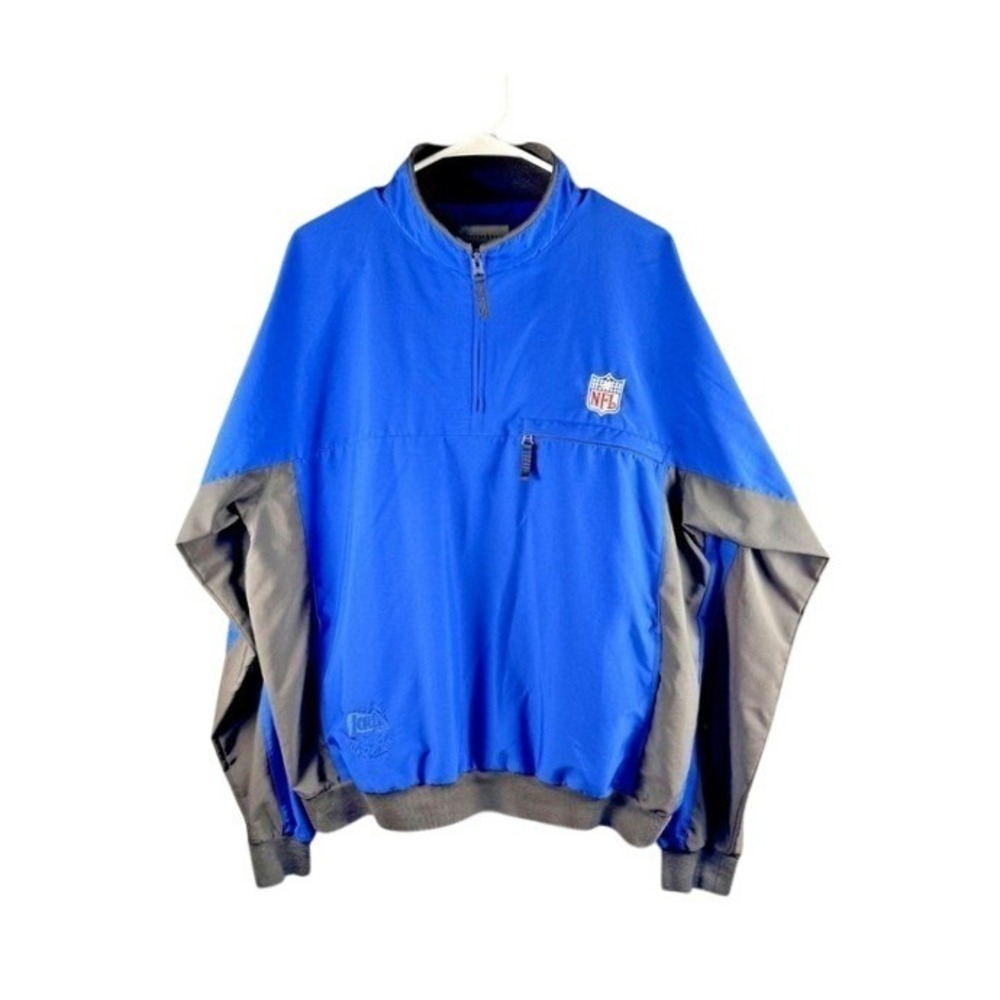 VTG Cutter & Buck NFL Lay's Promo Jacket Blue Mens XL Embroidered Logo 90s 2000s